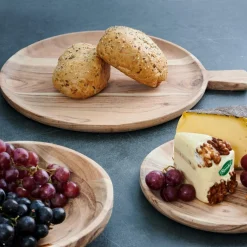 ACACIA CHIC Assiette Avec Manche Naturel