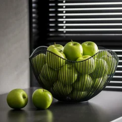 ASTER Corbeille à Fruits Noir