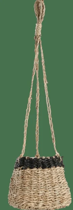 BAKU Pot à Suspendre Noir, Naturel