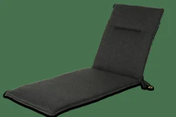 BAYA Coussin De Jardin Chaise Longue Noir