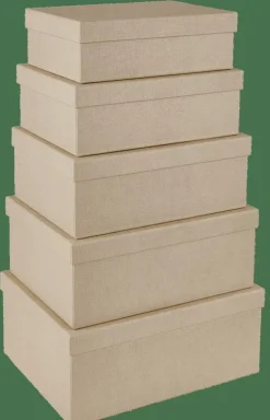 BIGSO Boîte De Rangement XL Naturel