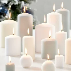 BOLA Bougie Boule Rouge Foncé