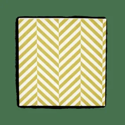 CHEVRON Set De 20 Serviettes Vert