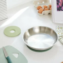 CUISINO Dessous-de-plat Set De 2 2 Couleurs Menthe, Vert Foncé