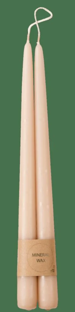 DUO Bougies Dîner Set De 2 Beige