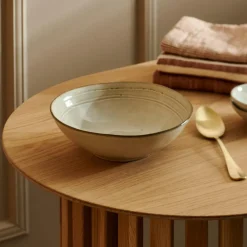 EARTH MARL Assiette Creuse Crème