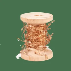 ELLI Guirlande Lumineuse Avec 100 LEDS Cluster Cuivre