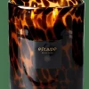 ESCAPE BLACK OUDH Bougie Parfumée Dans Un Verre Noir, Brun, Ocre