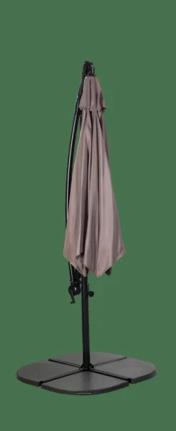 HAWAI Parasol Déporté Sans Pied De Parasol Taupe