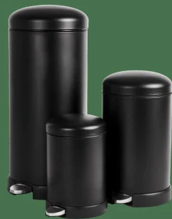 INDUSTRIA Poubelle à Pédale 12 L Noir