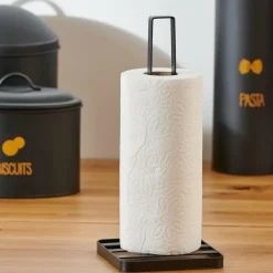 INDUSTRIA Porte Essuie-tout Noir