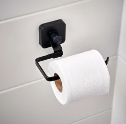 INDUSTRIA Porte-rouleau WC Avec Ventouse Noir