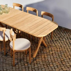 JULES Set De Jardin Avec Coussins De Chaise Beige