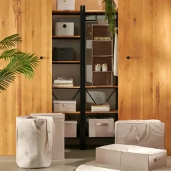 LINOLUX Panier à Linge Beige