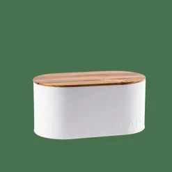 NAGINI Boîte à Pain Blanc, Naturel