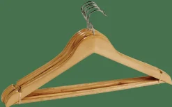 NEW WOOD Cintres Set De 5 Naturel