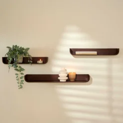 NOMA Étagère à Suspendre S/3 Brun