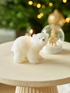 POLA Bougie Ours Blanc Blanc