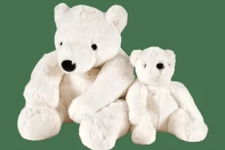 POLA Ours Blanc Peluche Blanc