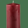 PURE Bougie Cylindrique Rouge Foncé
