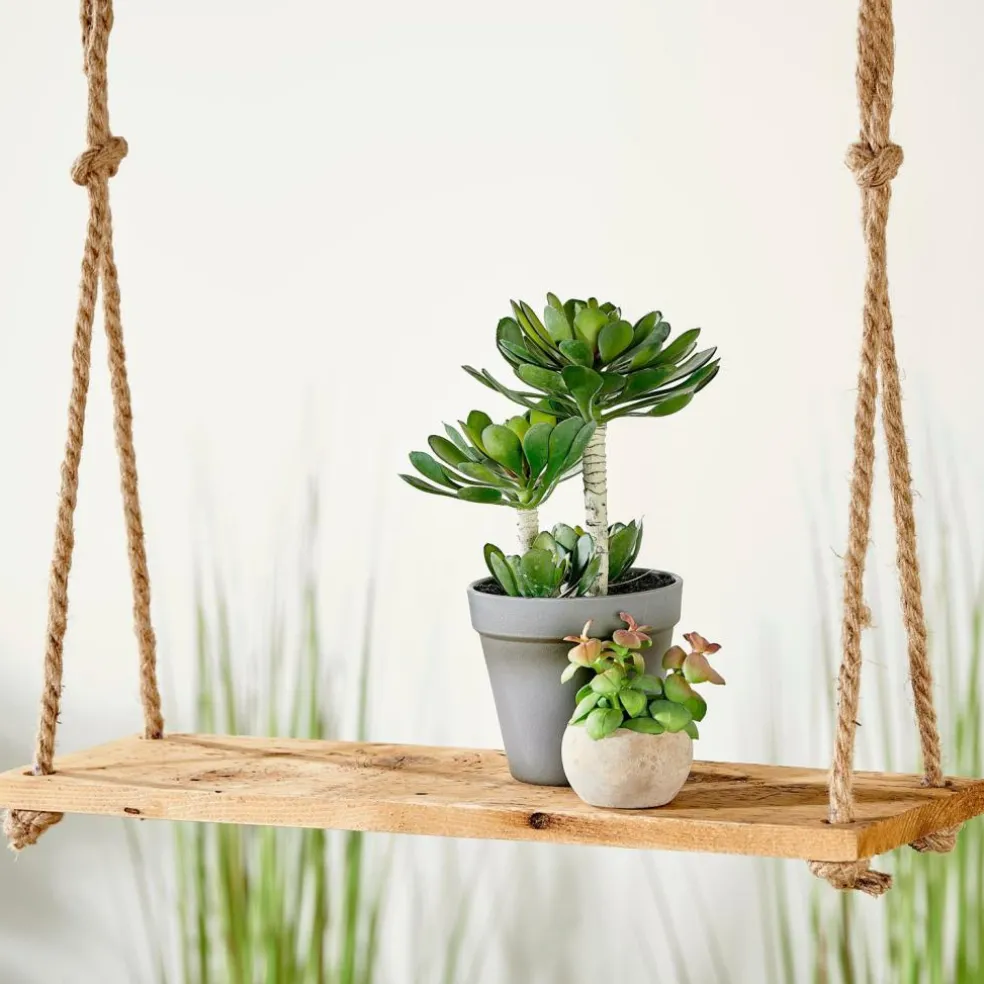 RECYCLE Étagère Suspendue Naturel