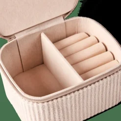 RIBS Boîte à Bijoux Blanc Cassé