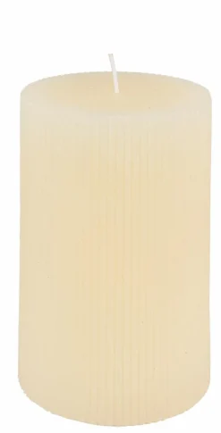 RUSTIC Bougie Côtelée Mauve