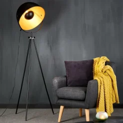 SOLEIL Lampadaire Noir