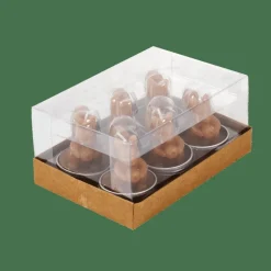 SQUIRREL Bougies Chauffe-plat Set De 6 Brun