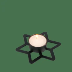 STAR Support Bougie Chauffe-plat Noir