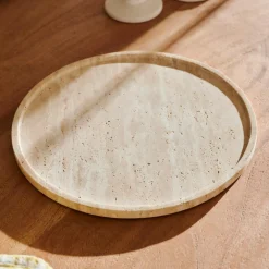 TRAVI Plat De Présentation Naturel