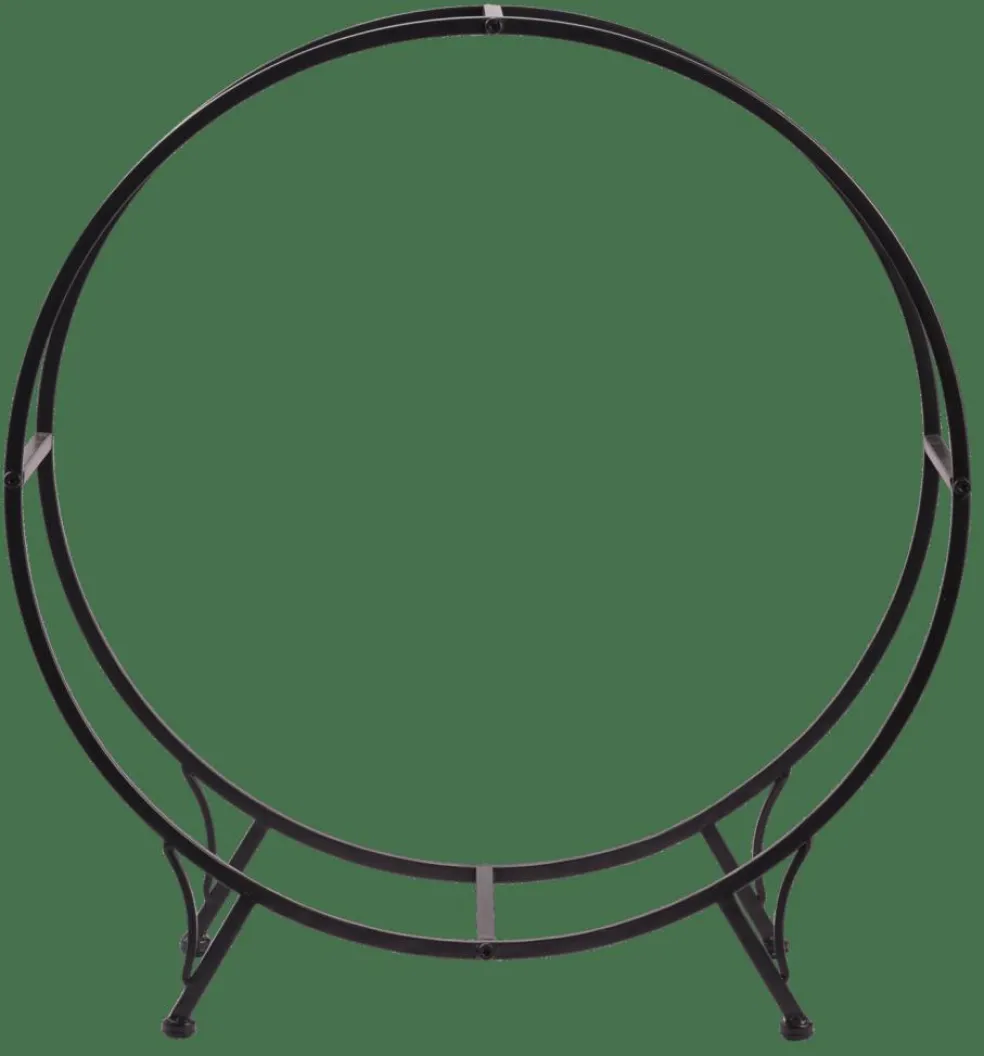 WHEEL Étagère Pour Bois Noir