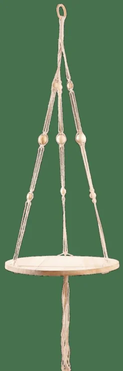 WOODY Table à Plantes À Suspendre Naturel