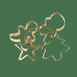 X-MAS GOLD Emporte-pièces Set De 4 Doré